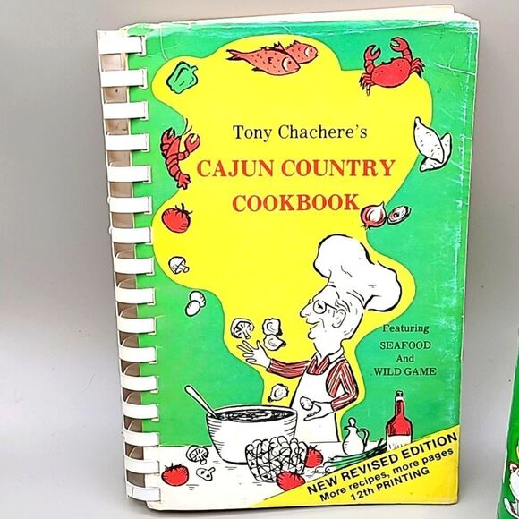 Tony's Chachere's Cajun Country Cookbook & Tony's Original Creole Season… - Picture 2 of 11